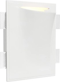 Applique da Incasso E14 FOLD DX a Libro in Gesso Pitturabile