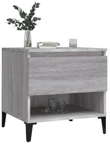 Tavolini 2 pz grigio sonoma 50x46x50 cm in legno multistrato