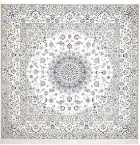 Nain Tappeto 210x220 Beige (Iran) Annodato A Mano