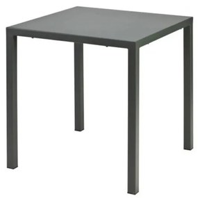 Tavolo MARSIGLIA in metallo antracite 70&#215;70 cm, impilabile