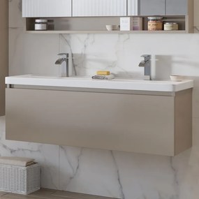 Mobile bagno 120cm con lavabo incasso a doppia vasca SP-120 - KAMALU