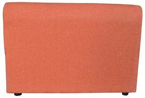 Divano 2 posti 124 cm con cuscini in tessuto ERMES Arancione