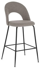 Kave Home - Sgabello Mahalia grigio chiaro altezza 63 cm