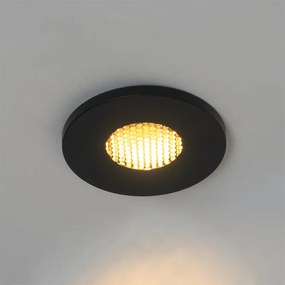 Set di 6 faretti da incasso moderni neri IP54 per bagno - Shed Honey