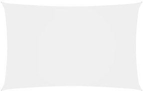 Parasole a Vela Oxford Rettangolare 2x5 m Bianco