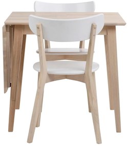 Tavolo da pranzo pieghevole in rovere laccato opaco , 80 x 80 cm Filippa - Rowico