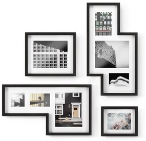 Cornici da parete in plastica nera in set da 4 69x38 cm Mingle - Umbra
