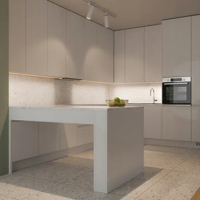 Profilo da incasso per strisce LED 1 m nero/bianco