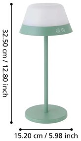 Eglo 900981-LED RGBW Dimmerabile per esterni lampada MEGGIANO LED/1,5W/5V IP54 verde