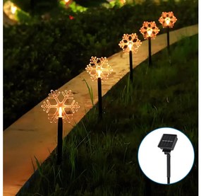 Aigostar - Luce solare di Natale LED/0,054W/1,2V 1m IP65 bianco caldo