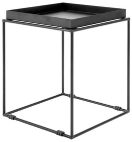Tavolino moderno metallo nero 38 x 38 cm SAXON Beliani