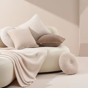 Coperta moderna crema chiaro Boucle 130 x 170 cm