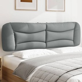 Cuscino Testiera Grigio Chiaro 180 Cm İn Tessuto /