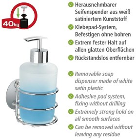 Set di accessori da bagno autoportanti in acciaio inox grigio Turbo-Loc - Wenko