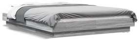 Giroletto Luci Led Grigio Sonoma 120x200 Cm Legno Multistrato /
