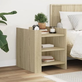 Comodino Rovere Sonoma 45x50x50 Cm İn Legno Multistrato /