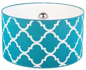 Duolla - Lampadario a sospensione con filo MAROKO 1xE27/40W/230V diametro 45 cm turchese/bianco