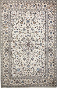 Kashan Tappeto 300x200 Beige (Iran) Annodato A Mano