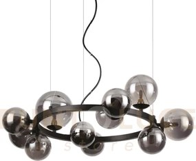 Perlage lampadario a sospensione 11 luci attacco g9 lampadine inclu...