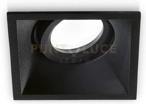 Gfa241-  faretto da incasso in alluminio colore nero 1 luce attcco ...