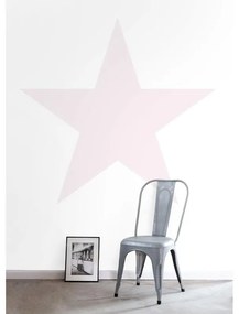 Fotomurale Stella, rosa fondo bianco