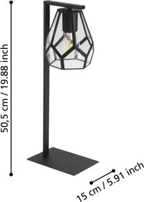Eglo 43646 - Lampada da tavolo MARDYKE 1xE27/40W/230V