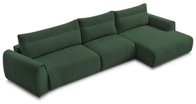 Divano angolare in verde scuro Aden – Bobochic Paris