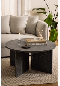 Tavolino rotondo in marmo grigio ø 90 cm Vega - Actona