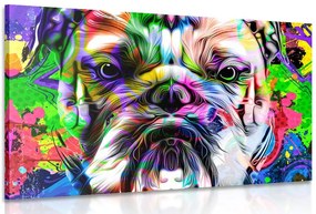 Quadro su tela – Bulldog pop-art