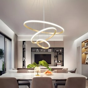 Lampada a sospensione LHJ010-CP4 BRUSH GOLD