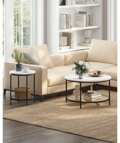 Tavolino d'appoggio SID nero/bianco