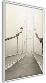 Poster Bridge Disappearing into Fog