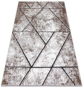Tappeto moderno COZY 8872 Wall, geometrico, triangoli - Structural due livelli di pile maro