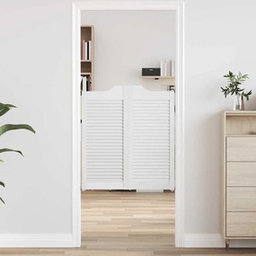 Porte A Battente 1-paio Design A Lamelle Bianco 90x80 Cm /