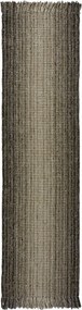 Passatoia grigia in misto iuta reversibile/tessuta a mano 60x230 cm – Flair Rugs