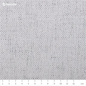 Letto matrimoniale imbottito grigio chiaro con spazio contenitivo e rete 200x200 cm Kelp - Micadoni Home