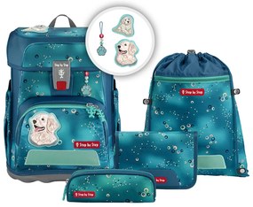 Zaino scuola Step by Step CLOUD, set 5 pezzi, Dog Basty