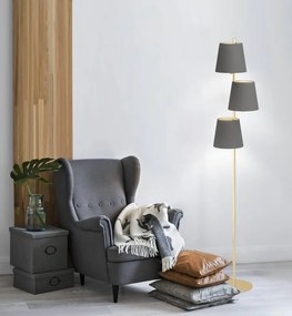 Lampada da terra Almeida in acciaio, H 167 cm, E27 3xEGLO