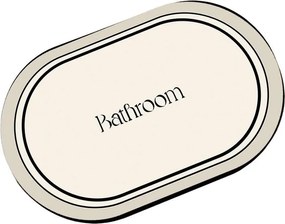 Tappetino per il bagno color crema 60x100 cm Farbelle – Foutastic