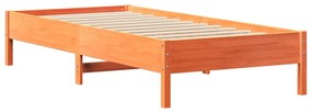 Letto senza materasso marrone cera 90x200 cm legno di pino