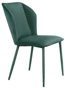 Set di sedie da pranzo in velluto verde 2 pz Wilma - Støraa