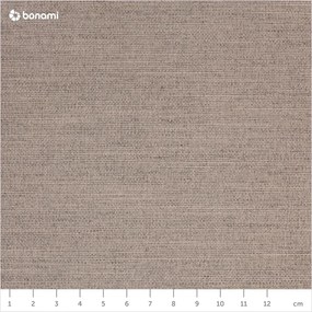 Letto matrimoniale imbottito beige con contenitore con rete inclusa 140x200 cm Lotte – Meise Möbel