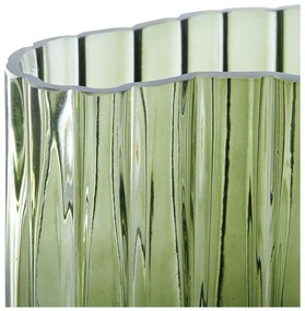 Vaso in vetro verde (altezza 26,5 cm) - House Nordic