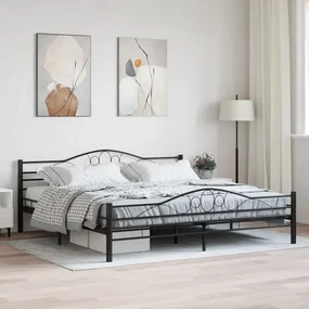 Giroletto Nero İn Acciaio 180x200 Cm /