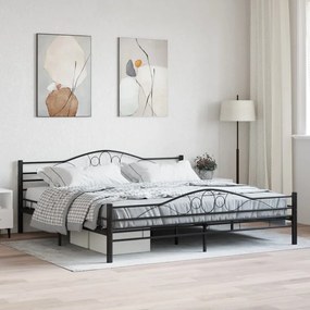 Giroletto Nero İn Acciaio 180x200 Cm /