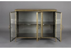 Vetrina dorata in metallo 100x80x38,5 cm Gertlush – Dutchbone