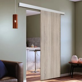 Porta scorrevole Brush in mdf, L 93 x H 212 cm, con binario Alu/legno