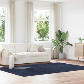 Tappeto Shaggy A Pelo Lungo Navarra Blu Marino 200x290 Cm /
