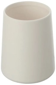 Portaspazzolino In Plastica Bianco da Appoggio Per Bagno Moderno