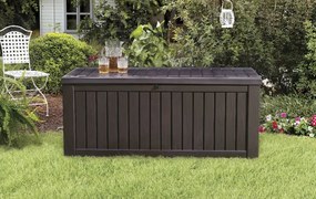 Baule Cassapanca da Esterno 155x64,4x72,4 cm in Resina Keter Rockwood Marrone...